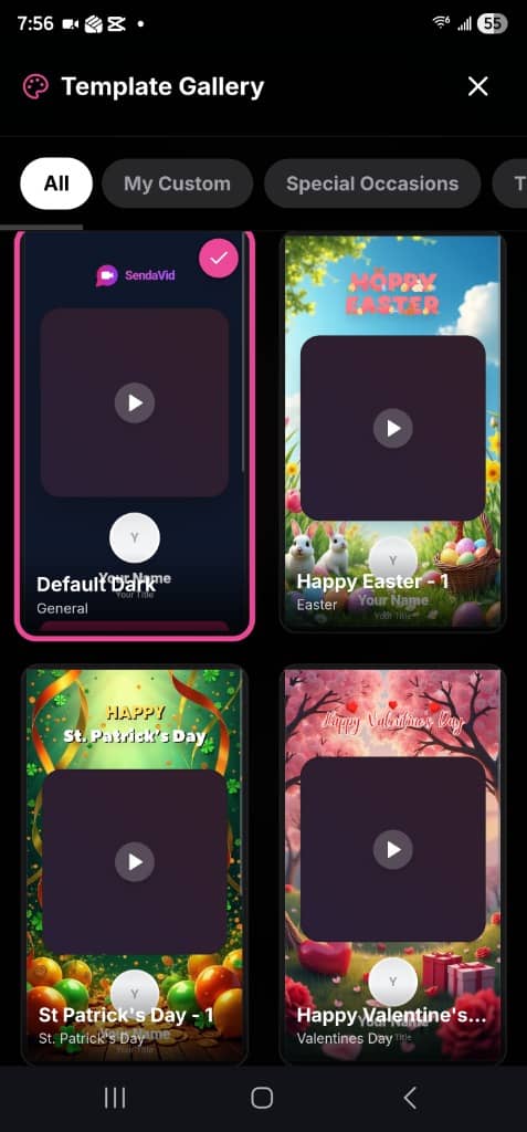 Select Your Template